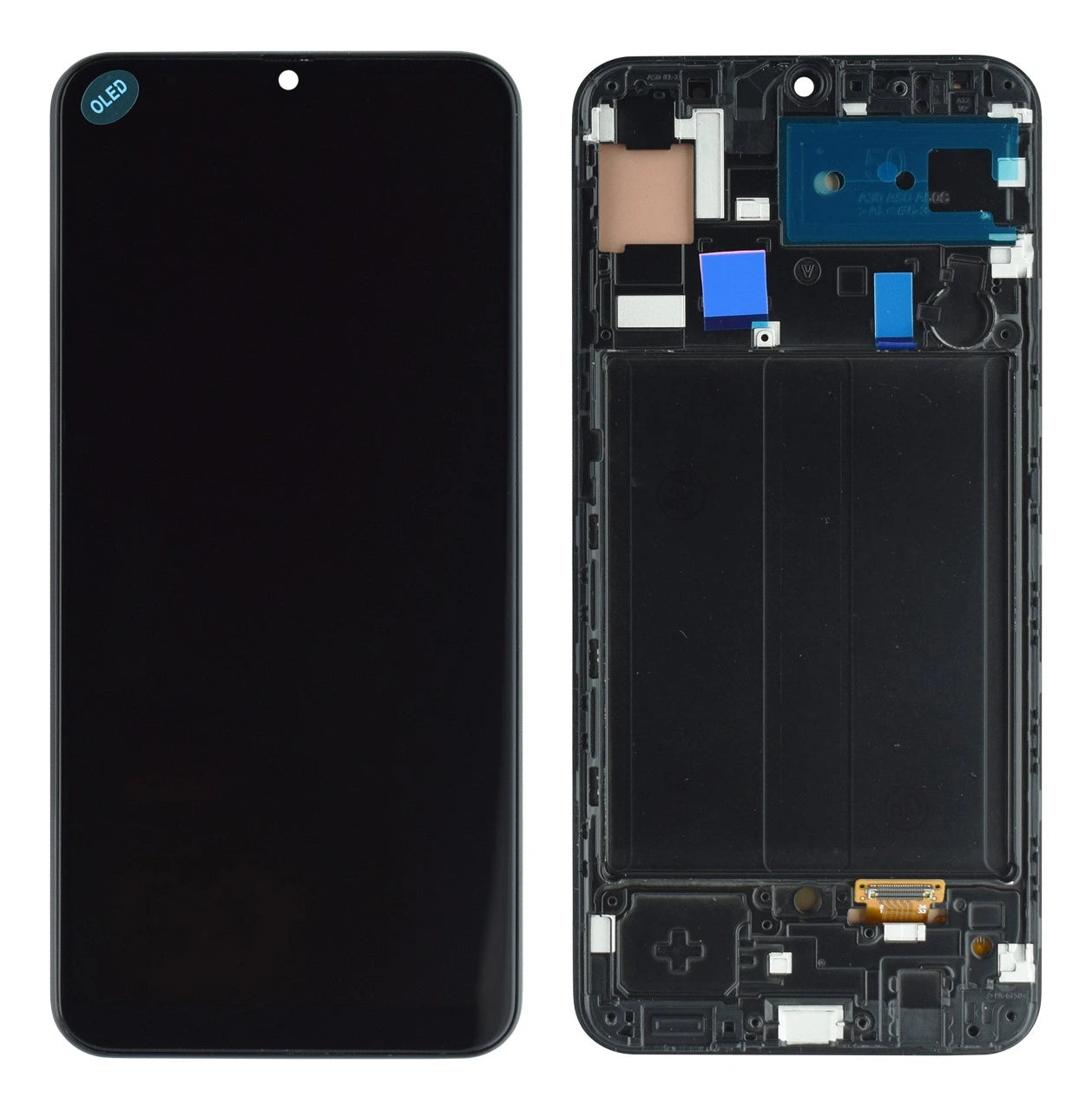 Pantalla Display Samsung Galaxy A30 | Con Marco | Calidad Super Incell High-Definition | Negro DISPLAYS