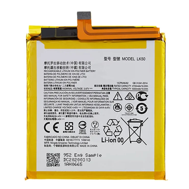 Batería Motorola Moto G60s | Modelo LK50 | 4700mAh Calidad Original Premium