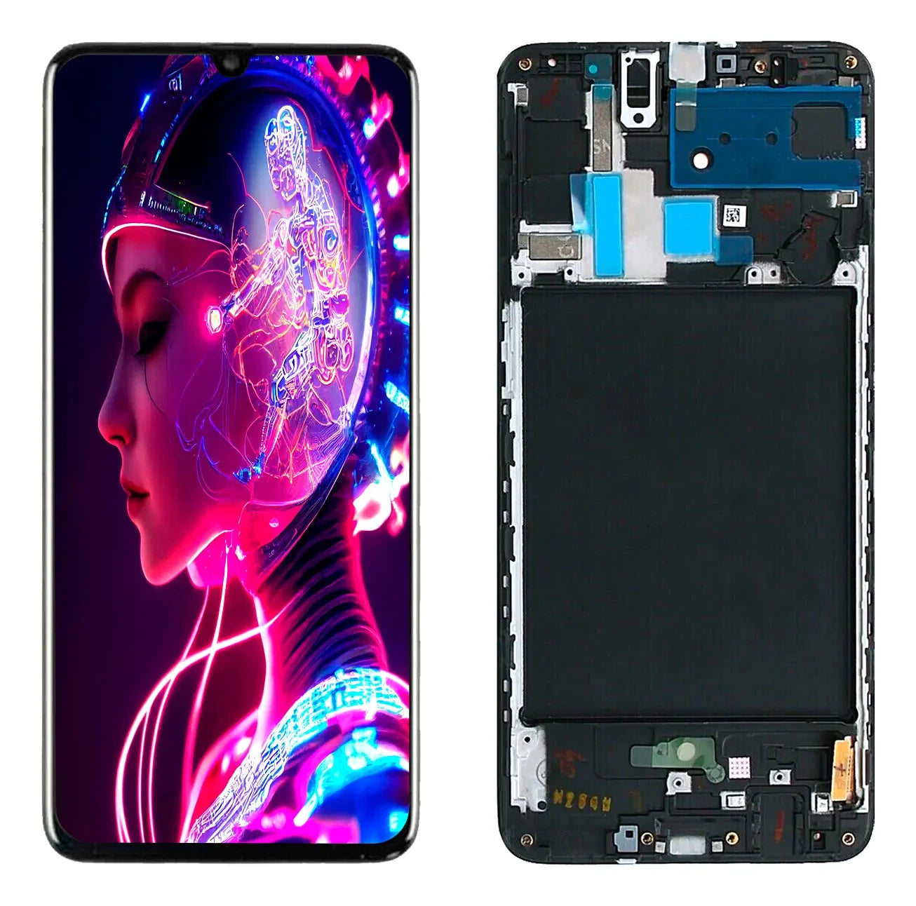 Pantalla Display Samsung Galaxy A70 | Con Marco | Calidad AMOLED High-Definition | Negro DISPLAYS