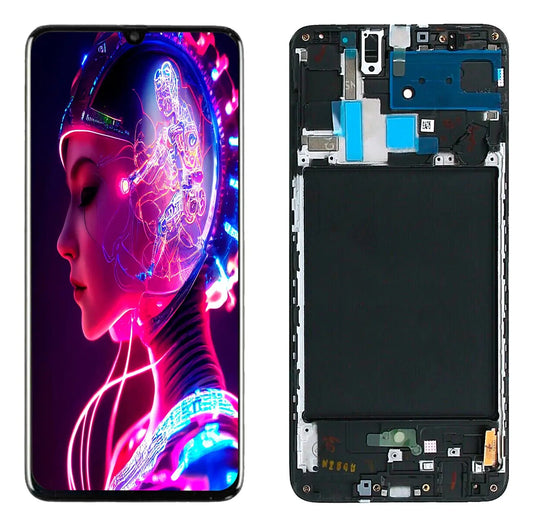 Pantalla Display Samsung Galaxy A70 | Con Marco | Calidad AMOLED High-Definition | Negro DISPLAYS