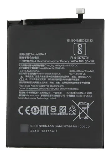 Batería Xiaomi Redmi Note 7 | Código BN4A | Calidad Original | 4000mAh BATERIA