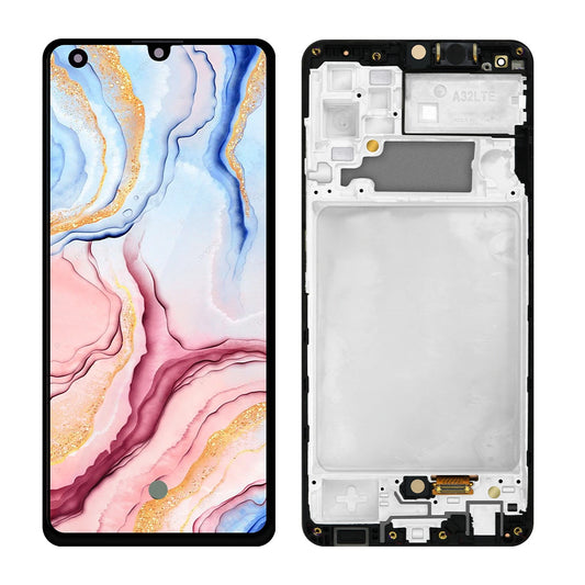 Pantalla Display Samsung Galaxy A32 4G | Con Marco | Panel Super AMOLED | 90Hz | Negro DISPLAYS