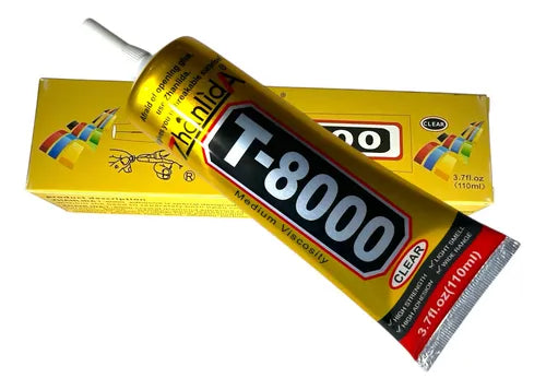 Pegamento T8000 Transparente para Pantallas | 110ml Grande | Multiusos Consumibles