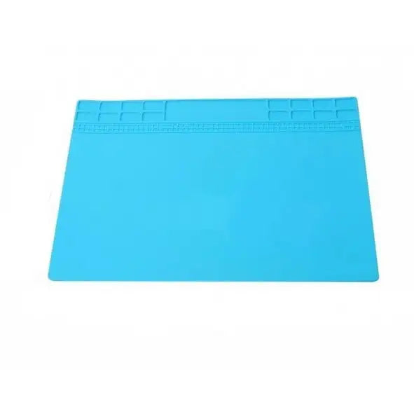 Tapete de Silicona Sunshine SS-004B | Manta de Trabajo 40x30 cm | Resistente al Calor 500°C y Antiestática para Reparación de Celulares