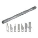 Kit de Cuchillas Relife RL-101B | Juego de 7 Puntas para CPU y IC | Herramienta de Limpieza de Resina Consumibles