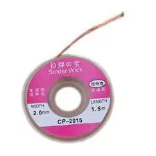Malla para Desoldar 2mm x 1.5M Relife RL-20A | Absorción de Soldadura de Precisión Consumibles