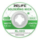 Malla para Soldar 1.5mm x 1.5M Relife RL-1515 | Cobre de Alta Pureza | Desoldadura Pro Consumibles