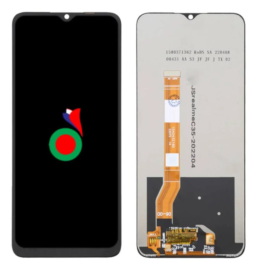 Pantalla Realme C35 (RMX3511) Negra | Display LCD + Touch | Repuesto de Calidad Premium con Brillo Elevado y ResoluciÃ³n FHD+ DISPLAYS