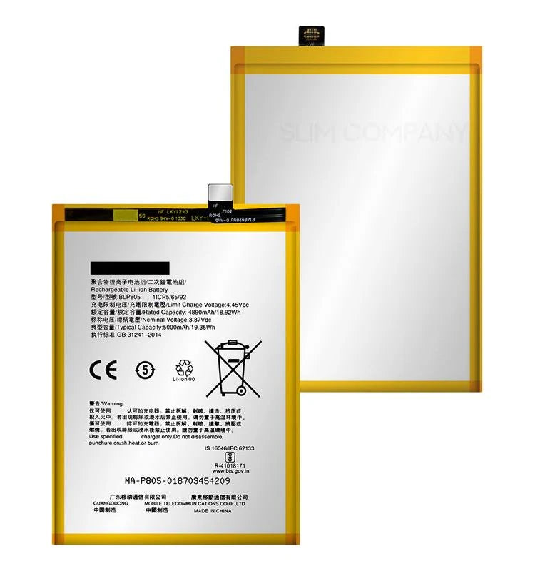 Batería OPPO A53 / A53s / A54 4G / A16 / A32 / A33 / A93 5G | Código BLP805 | Calidad Original | 5000mAh BATERIA