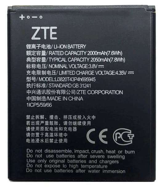 Batería ZTE Blade L8 | Código LI3820T43P4H695945 | Calidad Original BATERIA