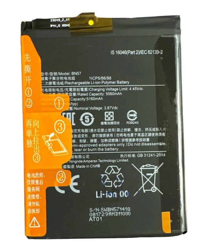Batería Xiaomi Poco X3 / Poco X3 NFC / Poco X3 Pro | Modelo BN57 | Calidad Original