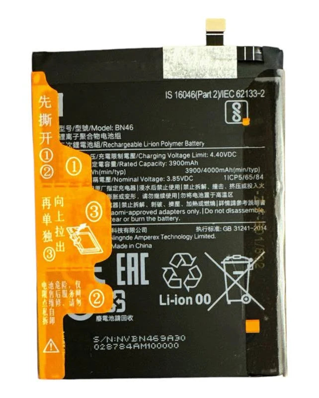 Batería Xiaomi Redmi Note 8 / Note 8T | Modelo BN46 | Calidad Original Premium