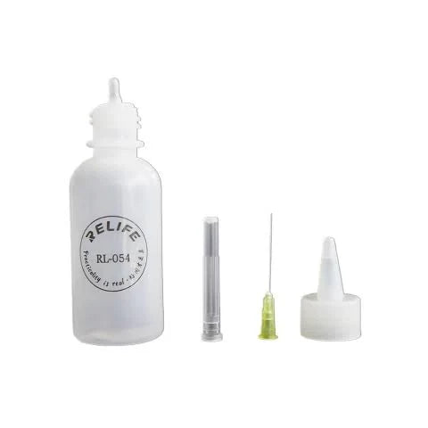 Botella Dispensadora de Plástico RL-054 | Incluye Aguja de Jeringa para Químicos Consumibles